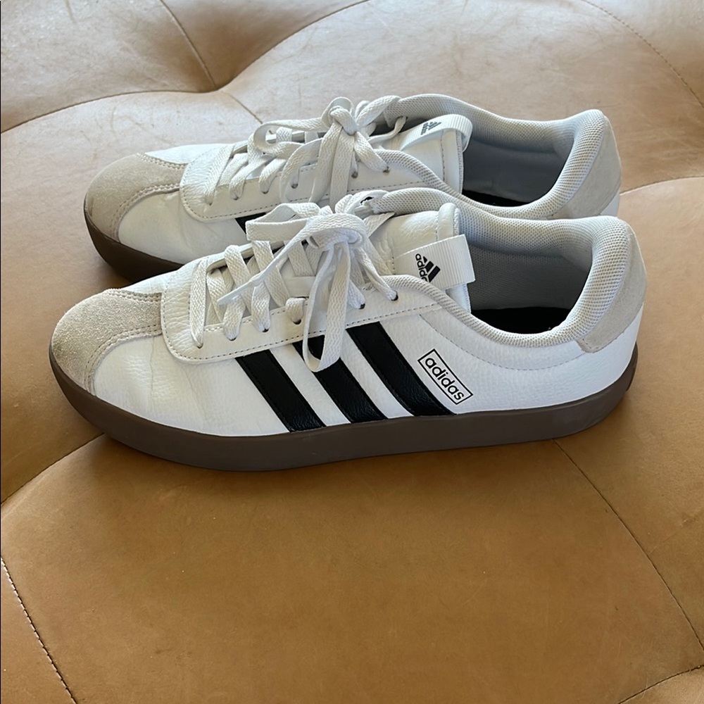 Adidas White and Black Classic Sneakers